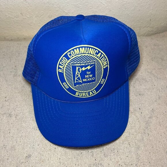 trucker hat Other - Vintage Cool Blue Radio Communications Bureau Trucker Snap Back Hat